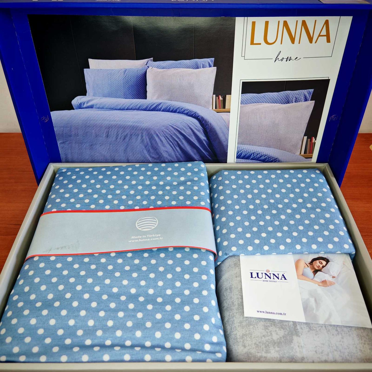 Pamučna posteljina za francuski ležaj sa ravnim čaršafom