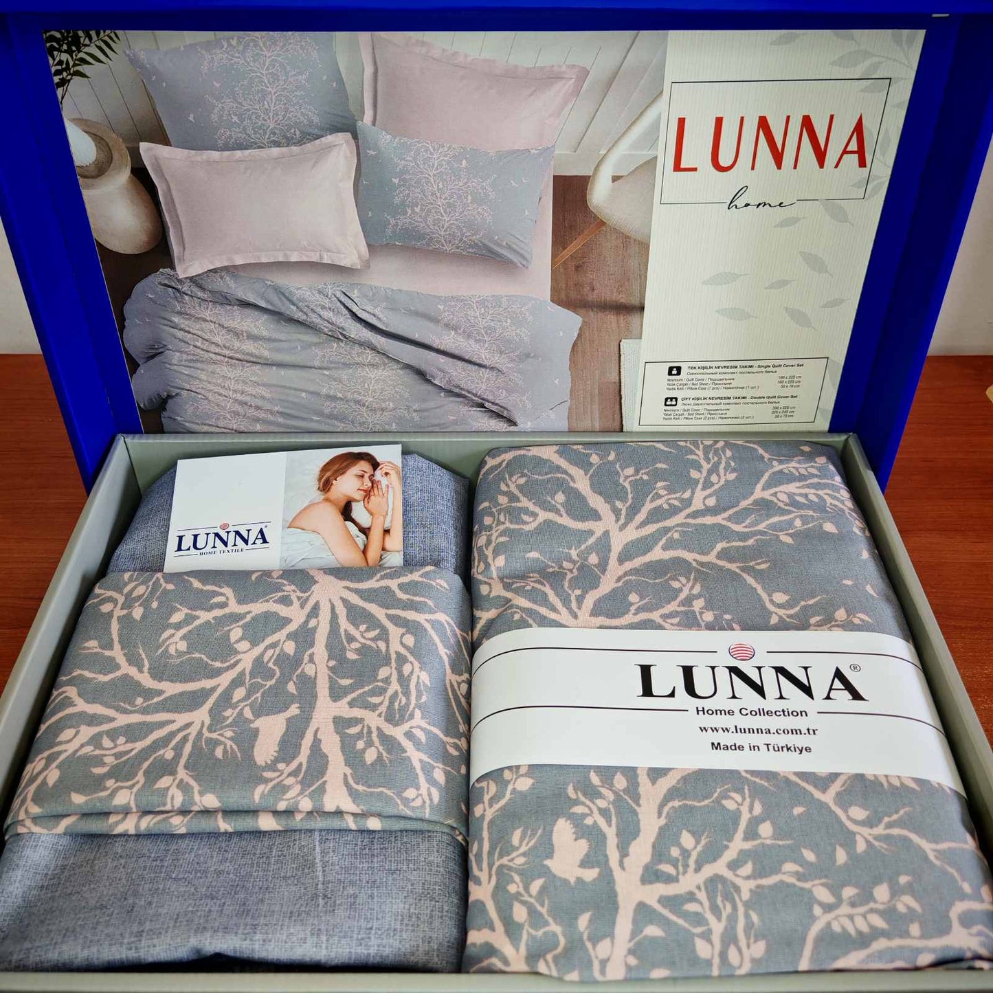 Pamučna posteljina za francuski ležaj sa ravnim čaršafom