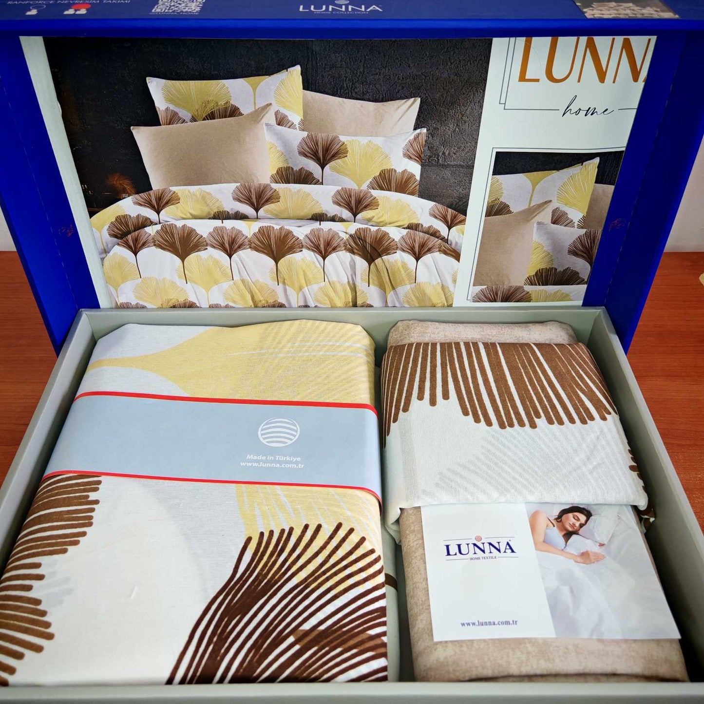 Pamučna posteljina za francuski ležaj sa ravnim čaršafom